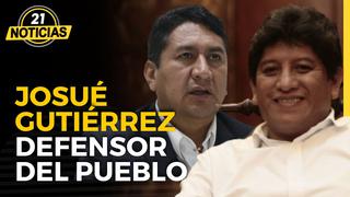 Josué Gutierrez el nuevo Defensor del Pueblo habla Walter Albán y Ernesto Álvarez