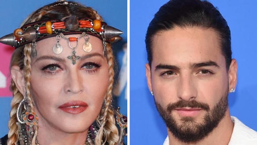Madonna comentó una fotografía de Maluma en Instagram y encendió la polémica. (Foto: Composición/AFP)