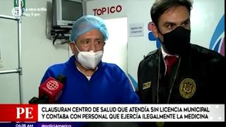 PNP intervino clínica que atendía sin licencia municipal en Villa el Salvador 