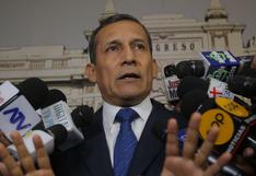 Ollanta Humala: "Criminalizan el aporte de campaña y ojalá no sea para tapar corrupción"