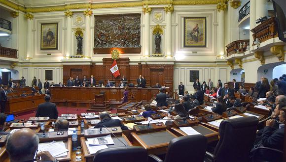 Pleno del Congreso de la República se realizará este lunes a las seis de la tarde. (Foto: Agencia Andina)