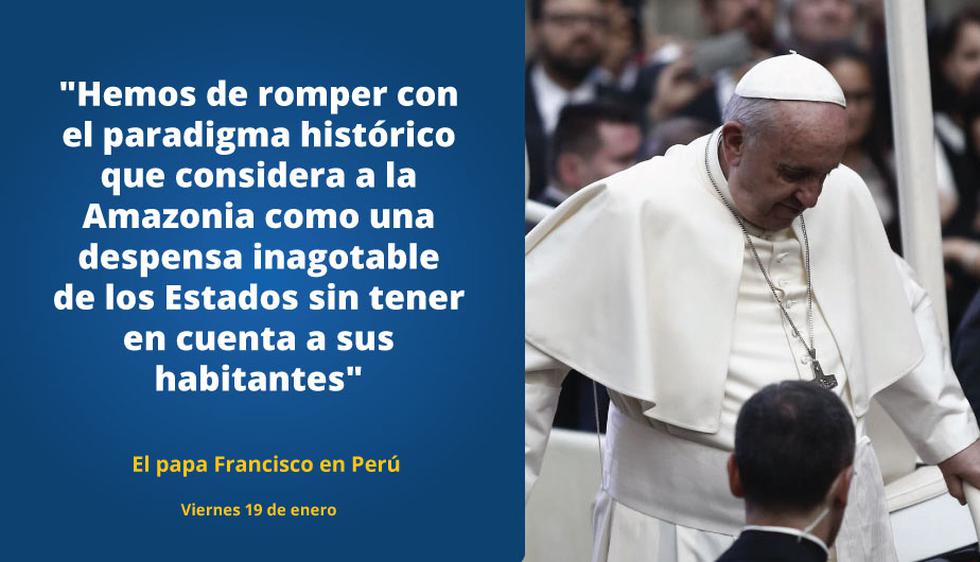 Papa Francisco en Puerto Maldonado. (Perú21)