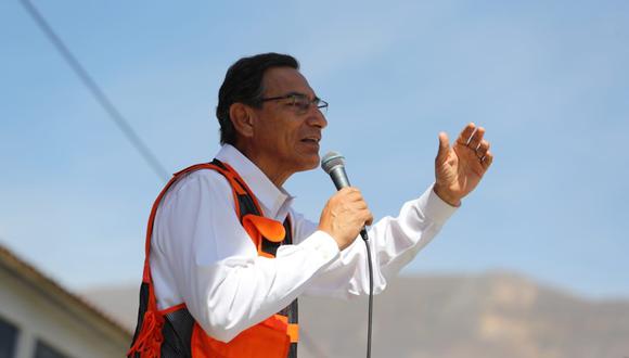 El presidente Martín Vizcarra subió ocho puntos porcentuales en su aprobación. (Foto: Difusión)