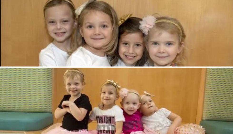 Cuatro niñas vencieron juntas al cáncer y su historia conmueve al mundo. (Fotos: Fox 13 News - Tampa Bay en YouTube)