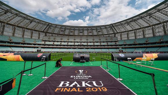 La gran final de la Europa League se jugará en Baku, capital de Azerbaiyan. (Foto: AFP)
