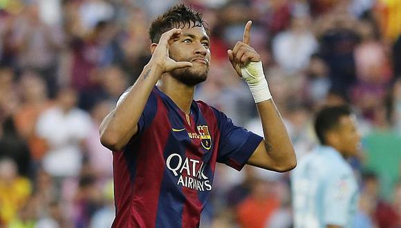 Neymar ya está pensando en el clásico español ante Real Madrid. (Reuters)