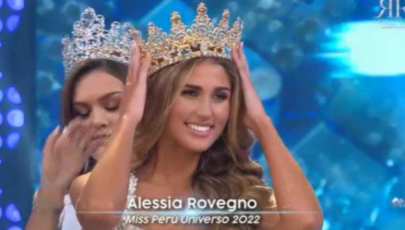 Alessia Rovegno fue elegida Miss Perú 2022 este 14 de junio. (Foto: captura América TV)