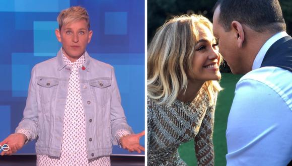 Ellen DeGeneres asegura que influyó en el compromiso de Jennifer Lopez y Alex Rodriguez (Foto: Captura de pantalla/Instagram)