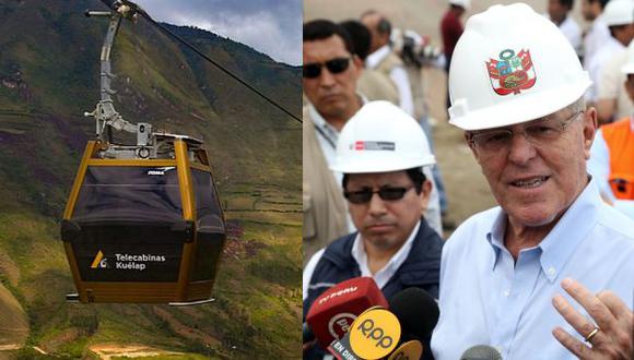 PPK visita Kuelap para inaugurar sistema de teleféricos. (Andina/Mincetur)