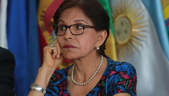 Mercedes Cabanillas sobre 'Baguazo': &quot;Esperaba que se determinen a los autores materiales&quot;. (Martín Pauca)