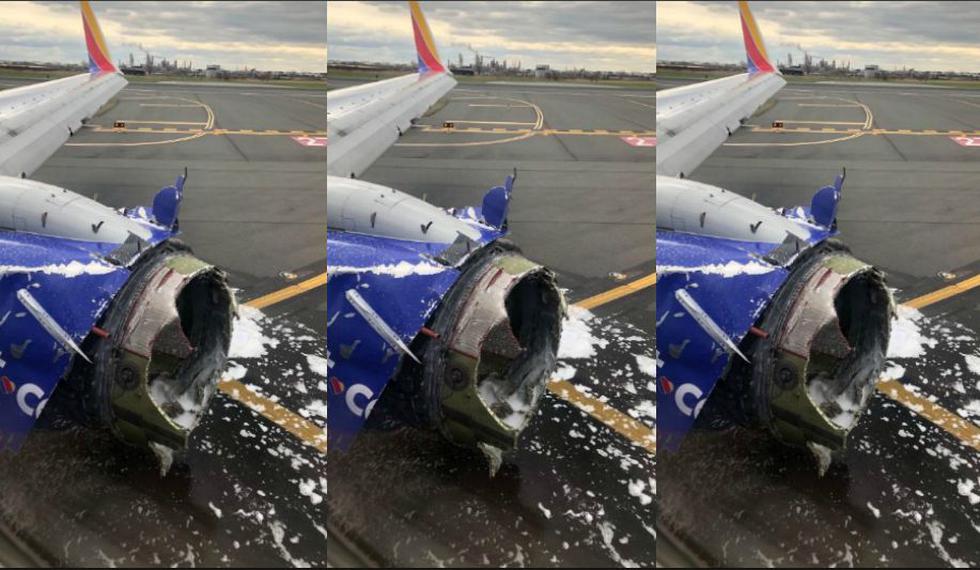 Un avión de la aerolínea Southwest tuvo que aterrizar de emergencia en el Aeropuerto Internacional de Filadelfia en Estados Unidos. (Twitter:@MundoAlSegundo)