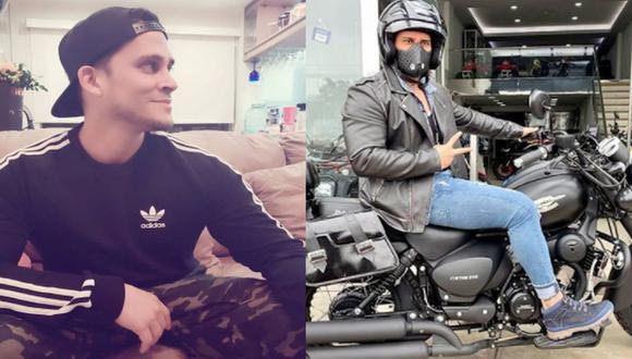 Christian Domínguez ahora se dedica a repartir chifa con su moto. (Instagram)