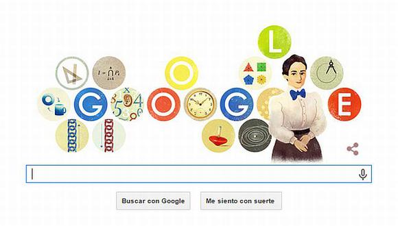 Doodle rinde homenaje a Emmy Noether. (Google)