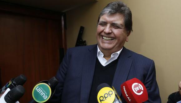 García declaró a la prensa tras inaugurar el local del Plan Bicentenario del Partido Aprista Peruano. (Luis Gonzales)
