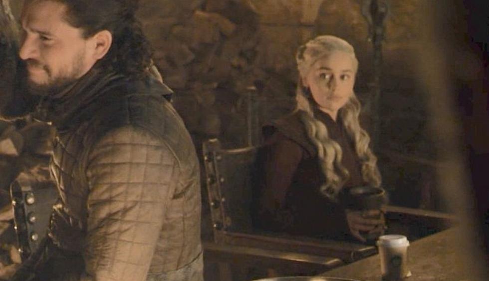Un vaso de Starbucks fue el protagonista del más grande error del cuarto episodio de la temporada final de "Game of Thrones". (Foto: Captura)
