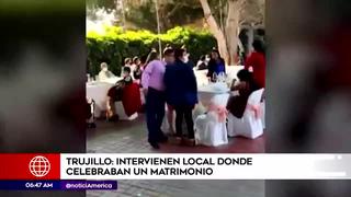 Trujillo: celebración de matrimonio termina en comisaría