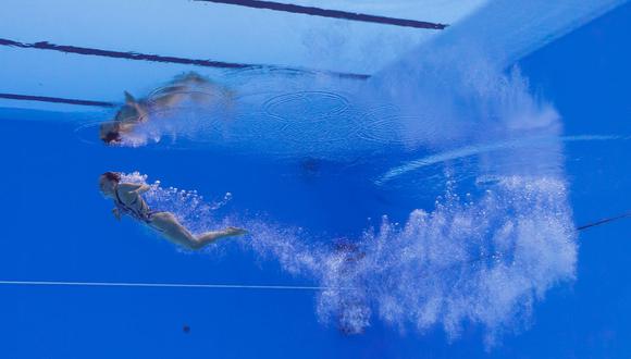 El libro "Famulus" arranca con un relato sobre unas nadadoras adolescentes cuyo único sentido vital —impuesto por sus padres— es competir. (Foto: Francois-Xavier Marit / AFP)
