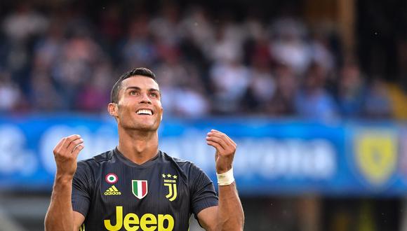 Cristiano Ronaldo jugó todo el partido en la victoria de Juventus sobre Chievo Verona. (Foto: AFP)