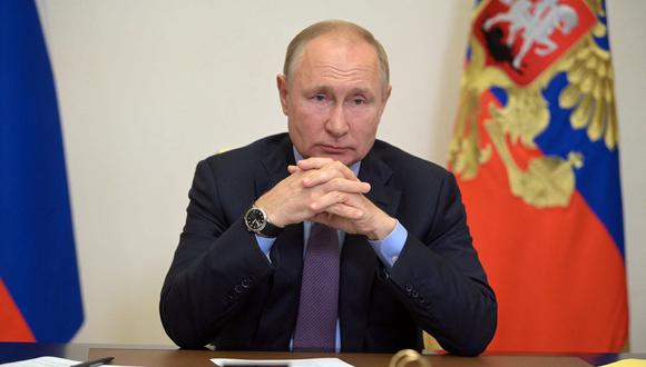 El presidente de Rusia, Vladimir Putin, decreta una semana no laborable para frenar contagios de COVID-19. (Foto:Alexei Druzhinin / SPUTNIK / AFP)