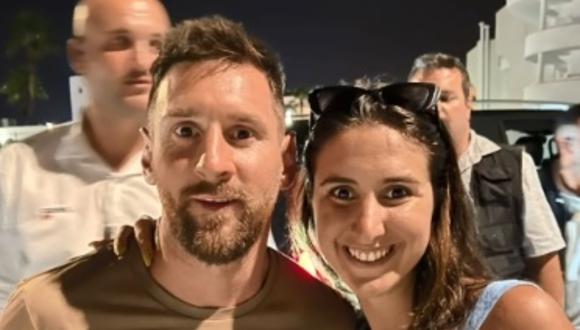 El blooper viral de una joven al encontrarse con Lionel Messi: "no lo puedo creer, Leonardo Messi". (Foto: @solgon11)