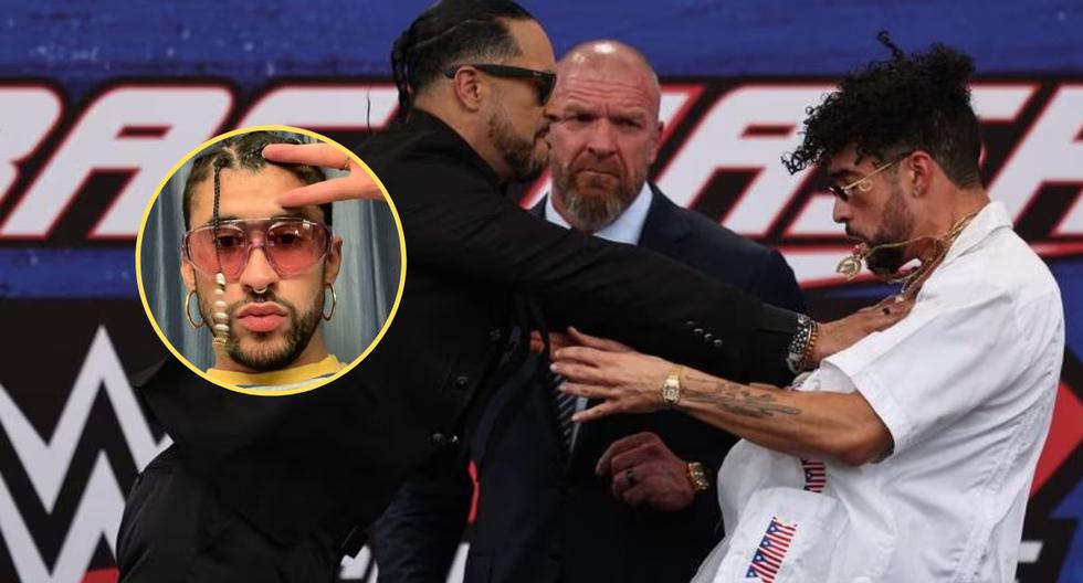 Bad Bunny gets a huge push from Damian Priest in the middle of a press conference [VIDEO] |  WWE Backlash 2023 |  Puerto Rico |  Professional Wrestler |  Celebrities |  Use |  USA |  programs