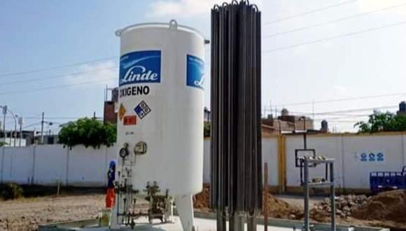 Ica: Instalan tanque criogénico para recargar balones de oxígeno en Hospital San José de Chincha. (Fotos Gore Ica)