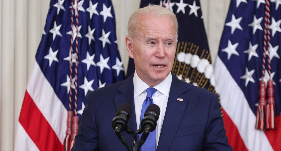 El presidente de los Estados Unidos, Joe Biden, habla durante un evento en la Casa Blanca, el 25 de junio de 2021. (EFE/EPA/Oliver Contreras).
