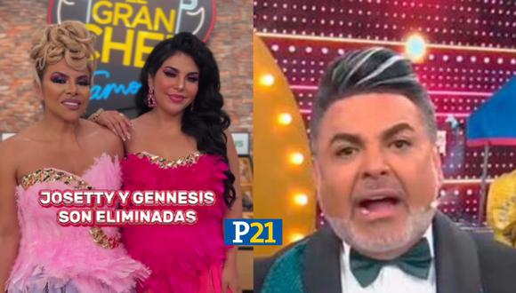 Génesis y Josetty Hurtado no lograron seguir en la competencia de 'El gran chef famosos x2'. (Foto: Latina  / Panamericana TV)