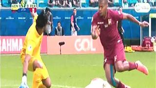 Perú vs. Venezuela: Gran atajada de Pedro Gallese para evitar gol de Salomón Rondón [VIDEO]