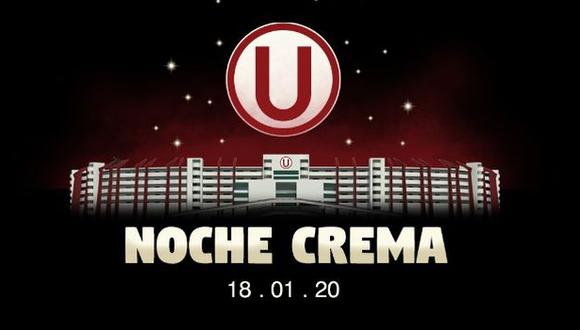 Universitario de Deportes jugará ante Cerro en la Noche Crema 2020. (Foto: Universitario de Deportes)