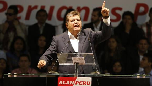 Alan García lanzó un par de dardos contra César Acuña. (Perú21)