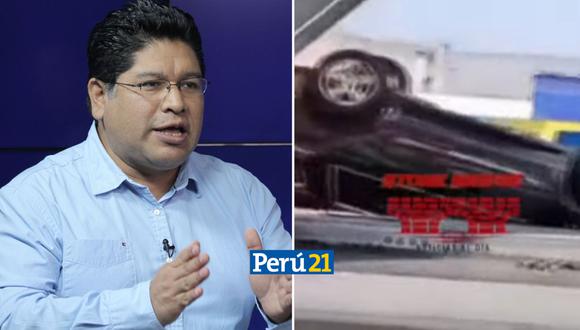 Rennan Espinoza aparece en redes tras accidente. (Foto: Composición Perú21)