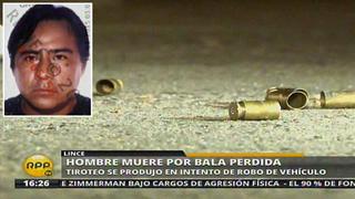 Lince: Hombre murió por bala perdida durante tiroteo en intento de robo