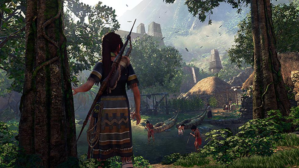 Lara Croft podrá interactuar con los nativos y animales de la ciudad perdida en Perú.