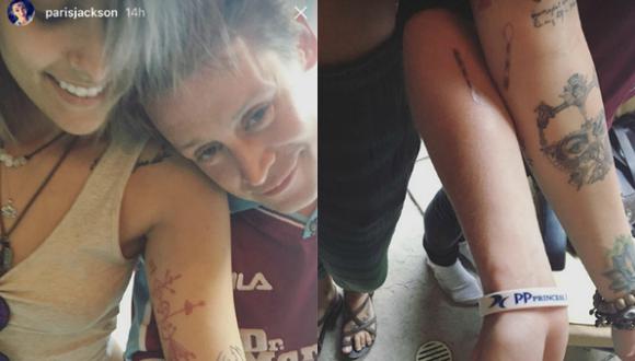 Instagram: Macaulay Culkin y Paris Jackson se hicieron tatuajes idénticos (Instagram)