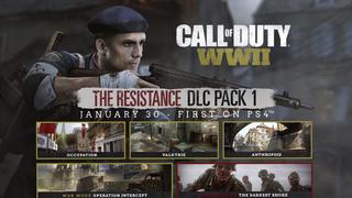 'Call of Duty WWII': Mira el tráiler oficial del primer DLC, 'The Resistance' [VIDEO]