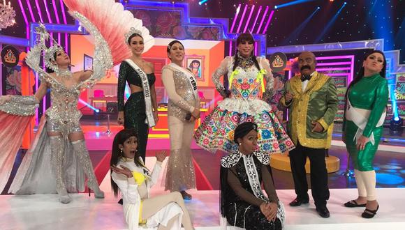 La ‘Uchulú’ luce el traje típico de Perú en el Miss Universo frente a Janick Maceta. (Foto: Instagram)