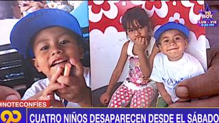 Rímac: denuncian la desaparición de cuatro menores de edad que jugaban en la calle