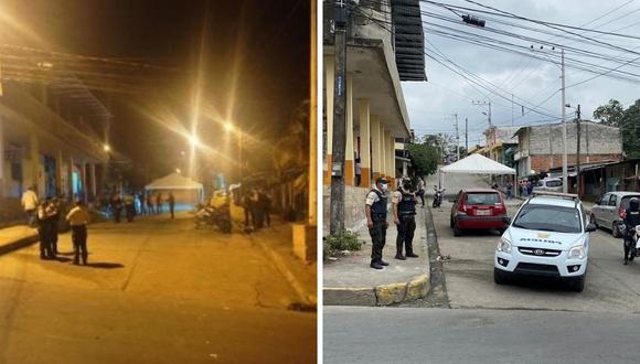 Las autoridades creen que 12 personas irrumpieron en el velorio en Quevedo, Ecuador. (Foto: Twitter PoliciaEcuador)