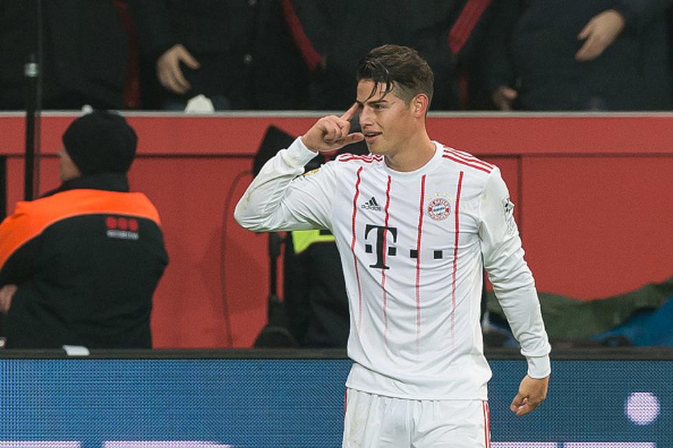James Rodríguez llegó esta temporada al Bayern Munich. (Getty Images)