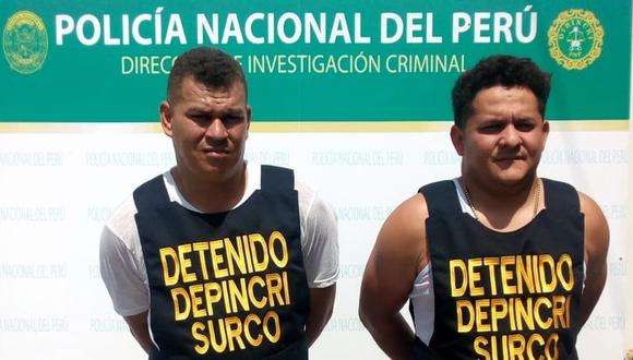 Los venezolanos fueron identificados gracias a las cámaras de seguridad de Surco. (Municipalidad de Surco)