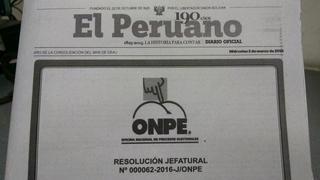 El Peruano confundió logo de la ONPE con una caricatura y las burlas estallaron en redes sociales