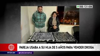Detienen a padres que utilizaban a su hija de cinco años para vender droga en Lurigancho-Chosica