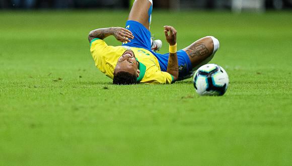Neymar se lesionó en el amistoso ante Qatar y quedó fuera de la selección de Brasil. (Foto: AFP)