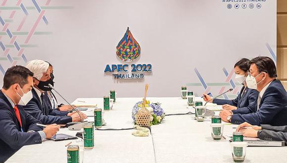 En una reunión bilateral se anunció que la primera ronda de negociaciones tendría lugar en enero de 2023. (Foto: Mincetur)