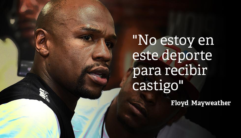 Las frases que describen a Floyd Mayweather como un boxeador polémico. (AFP)