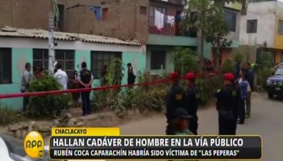 Chaclacayo: Hallan cadáver de hombre que habría sido 'pepeado'. (Captura)
