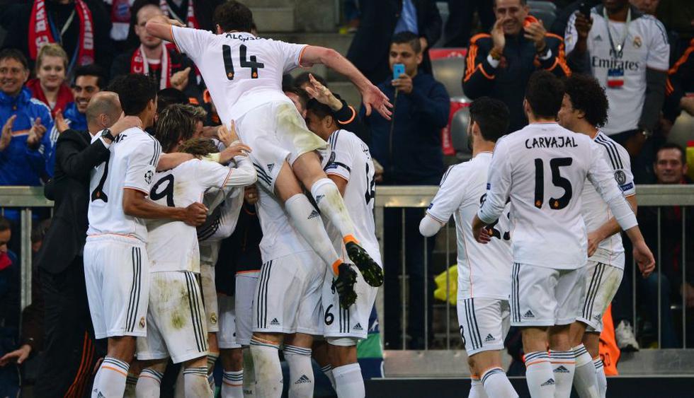 Partido Liquidado. Real Madrid celebra el 4-0 a través de un tiro libre de Cristiano Ronaldo. (AFP)
