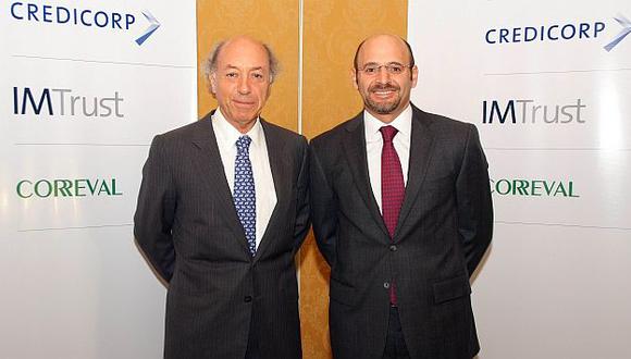 Pedro Donoso, de IM trust, y Dionisio Romero Paoletti, de Credicorp. (Difusión)