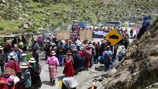 Comuneros impiden tránsito hacia mina Las Bambas